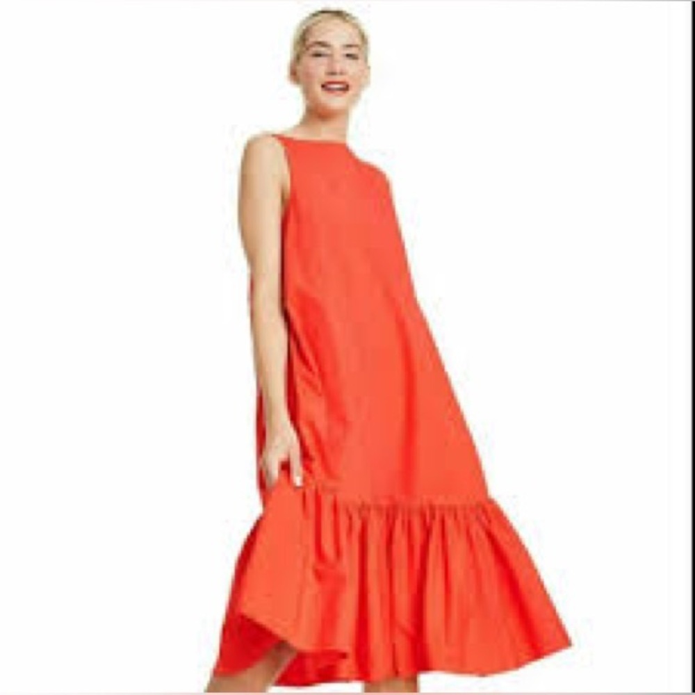 Christopher John Rogers x Target Sleeveless Orange Midi Dress - xs